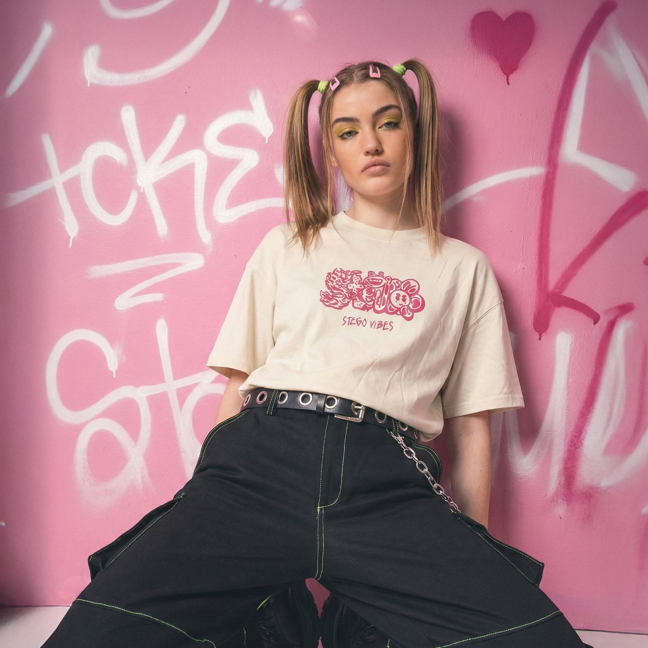 PINK BOXY TEE
