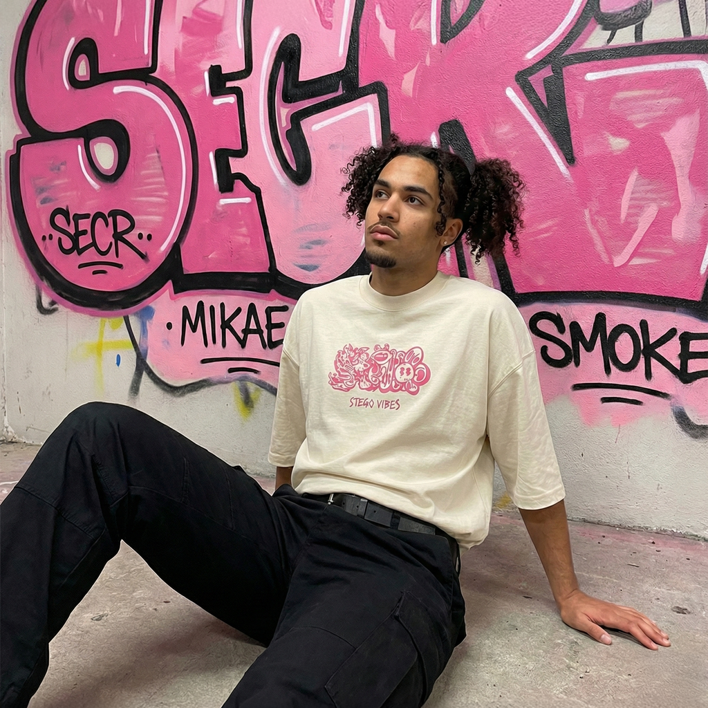 PINK BOXY TEE